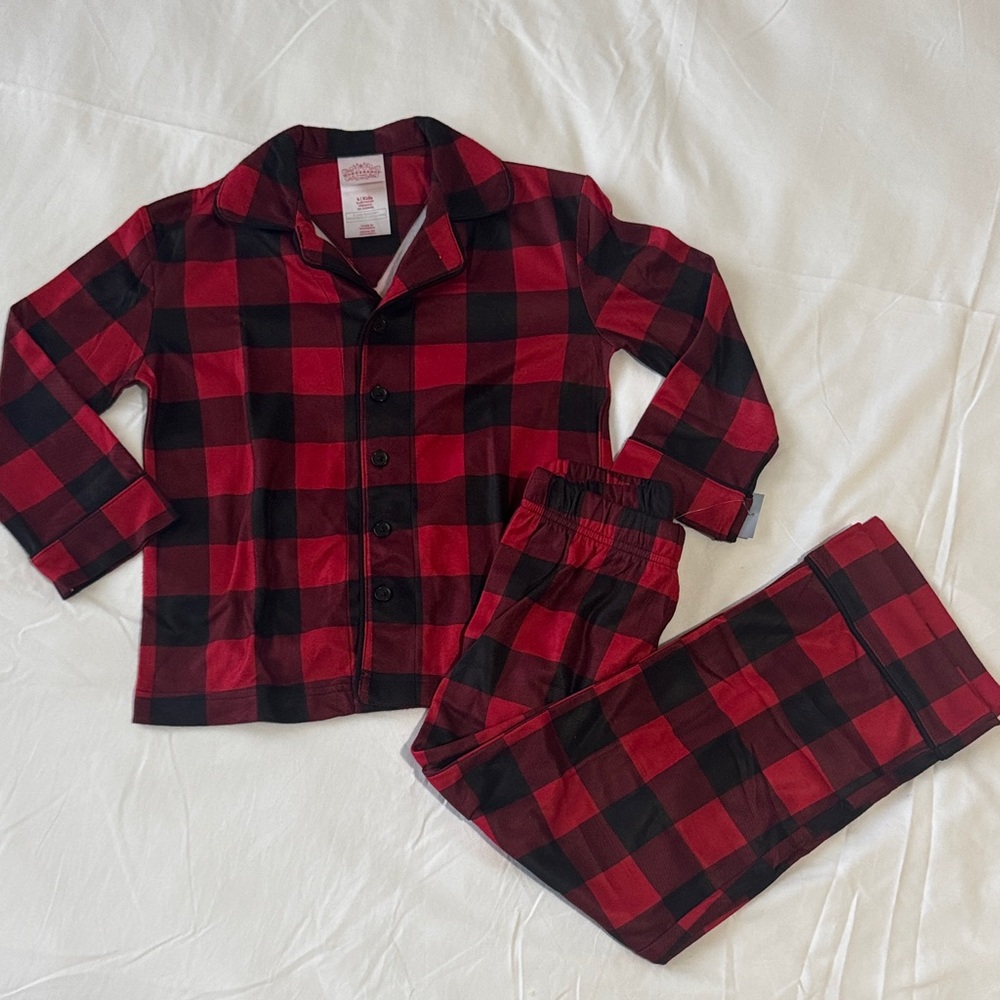 Wondershop Kids’ Buffalo Plaid Pajama Set – Christmas Matching Family Option